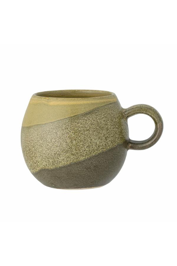 Bloomingville Paula Kopp, Grön, Stengods D9xH8 cm, 8-pack