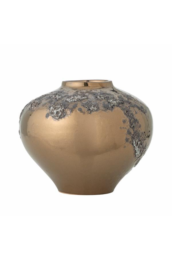 Bloomingville Ellison Vas, Brons, Stengods D26xH21 cm