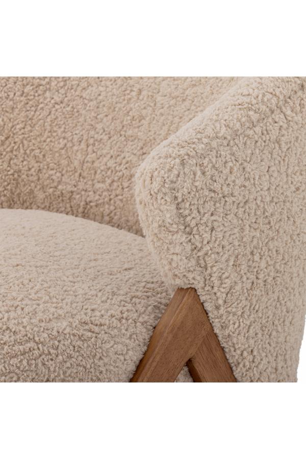 Bloomingville Camino Lounge Chair, Natur, FSC ® 100%, Gummiträ L68xH80xB70 cm