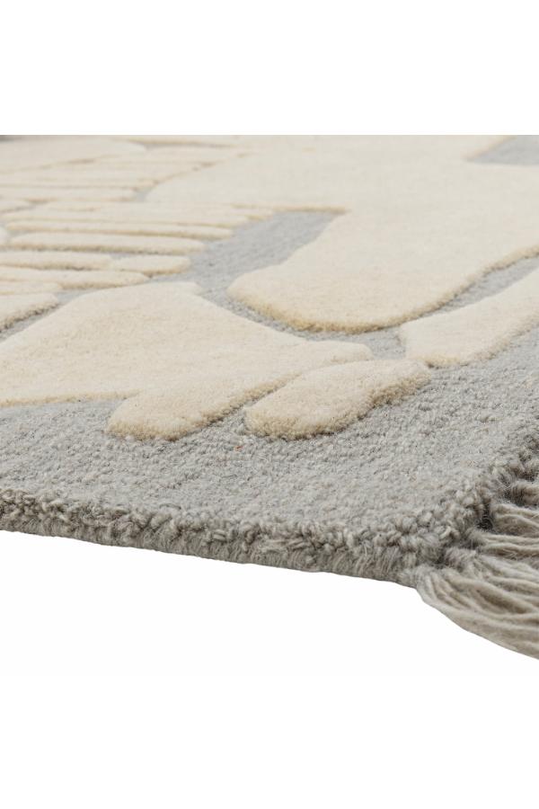 Bloomingville Napoli Matta, Grå, Ull L200xB140 cm