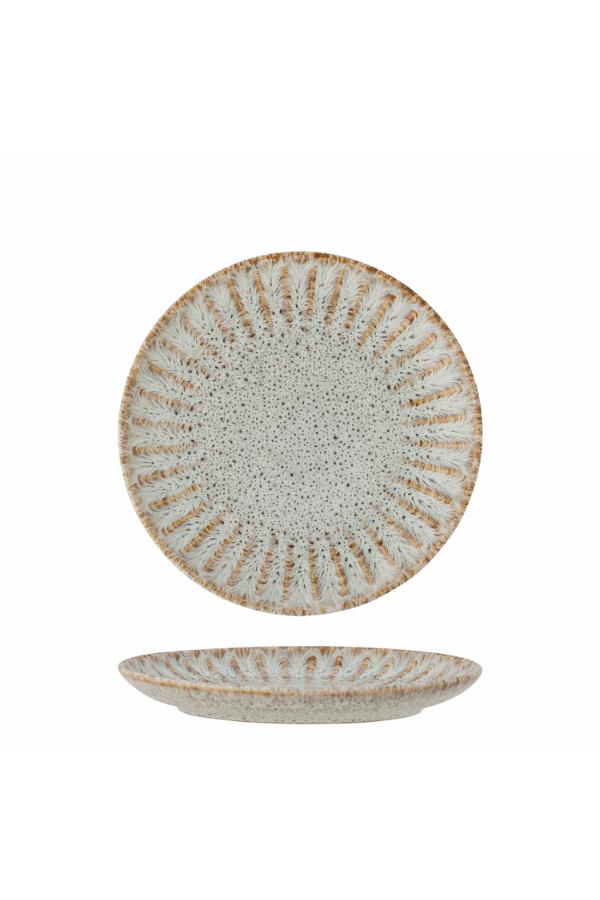 Creative Collection Fleurfat, Natur, Stengods D21xH2,5 cm, 6-pack