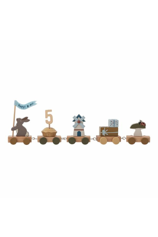 Bloomingville mini Alfi födelsedagsdekoration, multifärgad, FSC ® 100%, MDF L38,5xH8,5xB5 cm