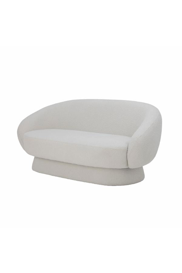 Bloomingville, Ted Soffa, Vit, Polyester L160xH74xB84 cm