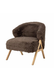 Bloomingville Camino Lounge Chair, Brun, FSC ® 100%, Gummiträ, L68xH80xB70 cm