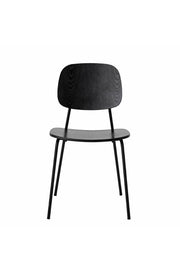Bloomingville Monza Matstol, Svart, Plywood L45xH83xB52 cm, 2-pack