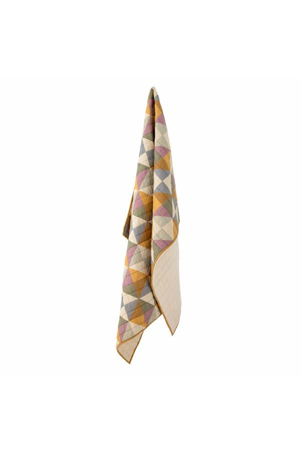 Bloomingville Crewe-täcke, multifärgad, bomull OEKO-TEX ® L150xB125 cm