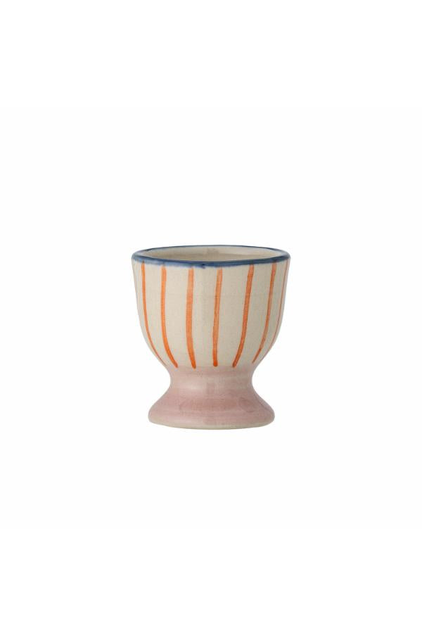 Bloomingville Eviaya Äggkopp, Multi, Stengods D4,5xH5 cm, Set om 3