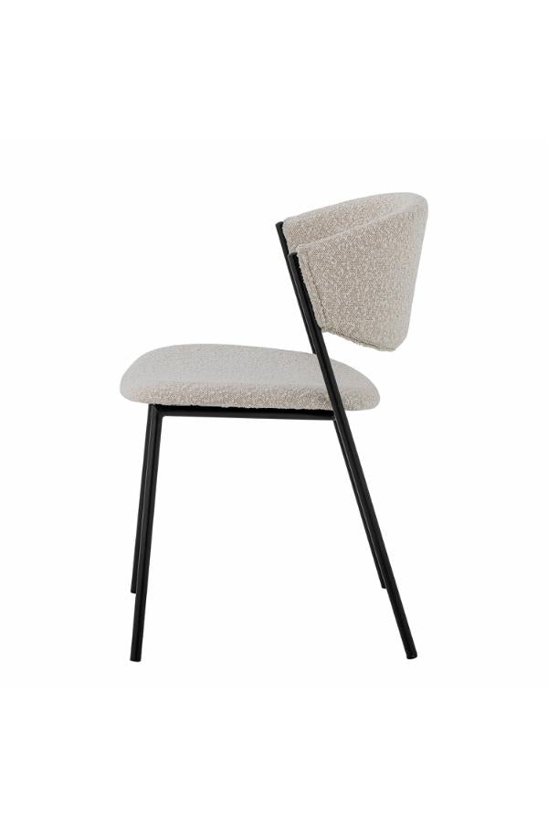 Bloomingville, Marlo Matstol, Vit, Polyester L49xH79xB54 cm, 2-pack