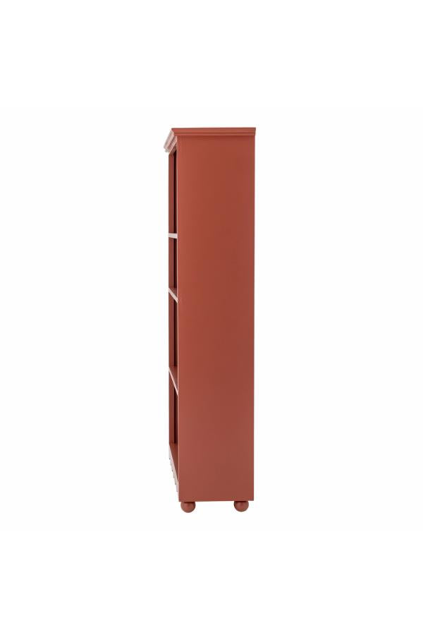 Bloomingville Sasha bokhylla, röd, MDF L66xH152xB32 cm