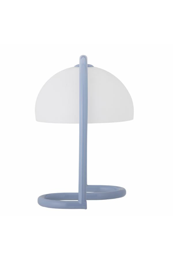 Bloomingville Favor bordslampa, blå, akryl D24,5xH29,5 cm