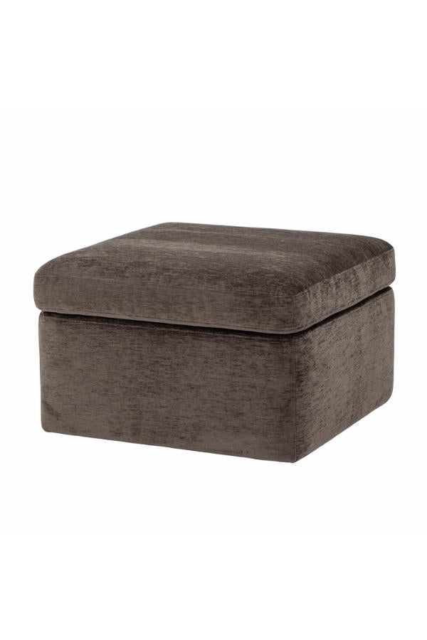 Bloomingville Lanna Puff, Brun, FSC® Mix , Polyester L70xH42xB70 cm