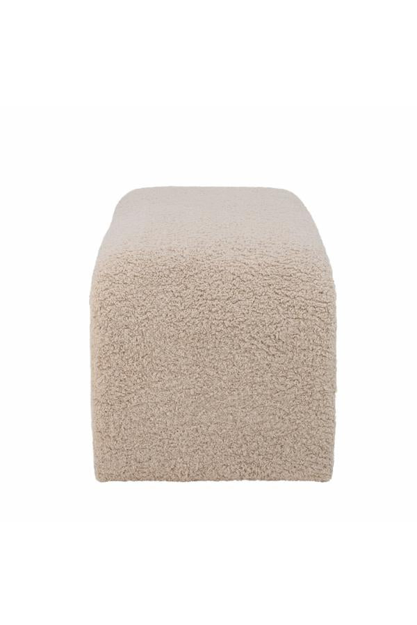 Bloomingville Bobbie bänk, natur, polyester L100xH45xB45 cm