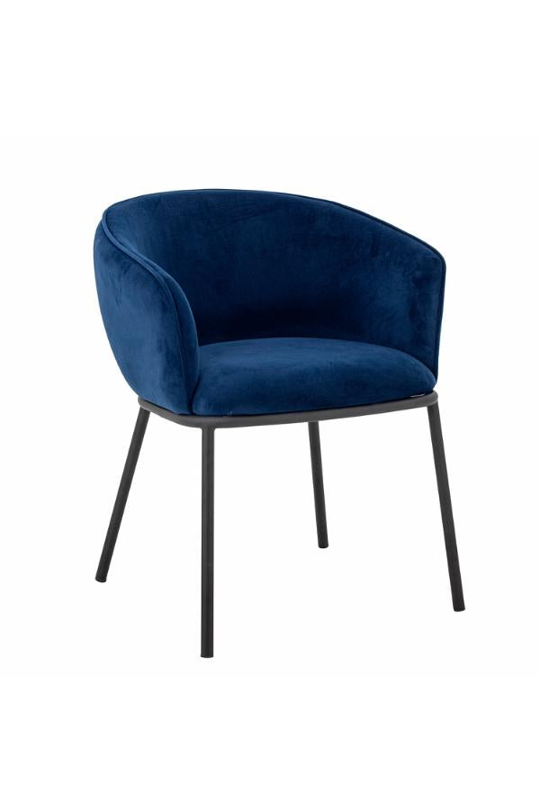Bloomingville Cortone Matstol, Blå, Återvunnen Polyester L60xH76xB63 cm
