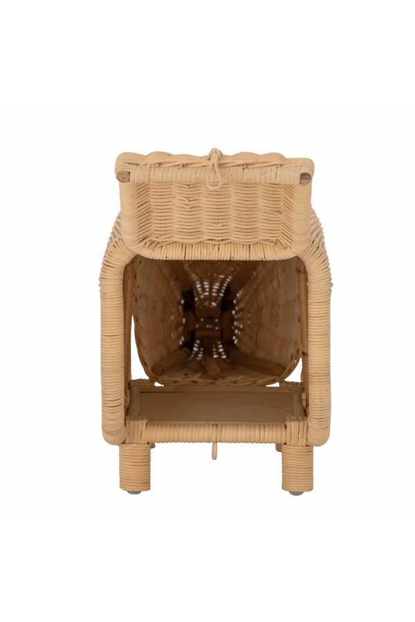 Bloomingville Mini Soffe Pall med Förvaring, Natur, Rotting L53xH30xB24 cm