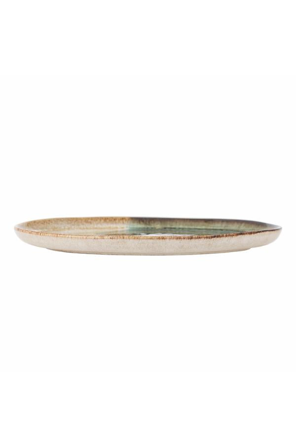 Bloomingville Jules Tallrik, Grön, Stengods D28,5xH2 cm, 4-pack