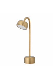 Bloomingville Nico Bärbar Lampa, Uppladdningsbar, Mässing, Metall L16,5xH35,5xB8,5 cm