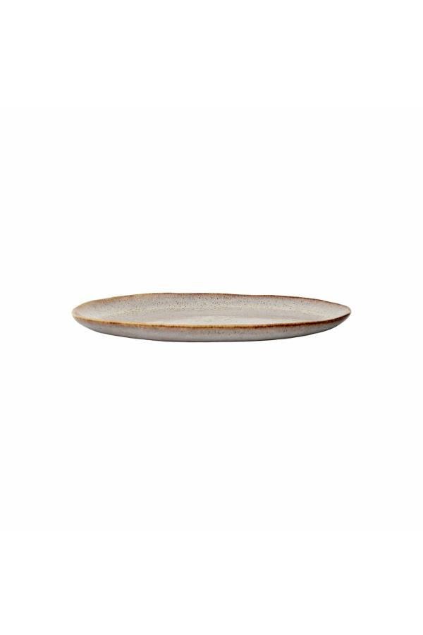 Bloomingville Sandrine Tallrik, Natur, Stengods D22xH2 cm, 6-pack