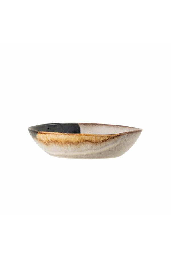Bloomingville Jules Tallrik Djup, Blå, Stengods D22xH5 cm, 4-pack