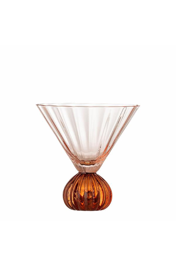 Bloomingville Taurin Cocktailglas, Rosé, Glas D12xH12 cm, 6-pack