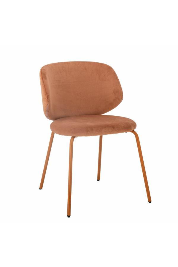 Bloomingville, Ponte Matstol, Orange, Återvunnen Polyester L53xH77xB55 cm, 2-pack