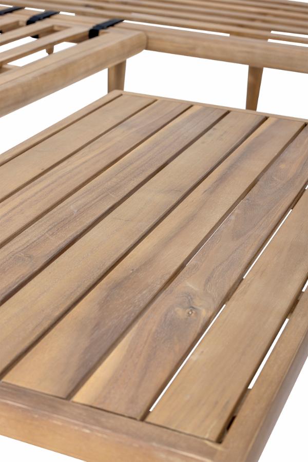 Bloomingville Cesano Loungeset, Nature, FSC ® 100%, Acacia T:L90xH25xB50/S:L149xH70xB65/C:L150xB65, Set om 3