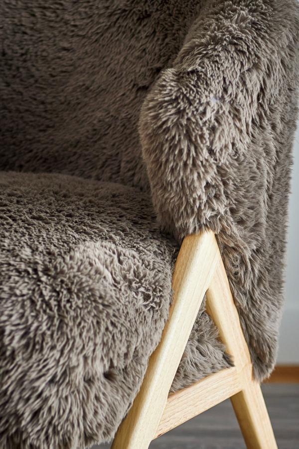 Bloomingville Camino Lounge Chair, Brun, FSC ® 100%, Gummiträ, L68xH80xB70 cm