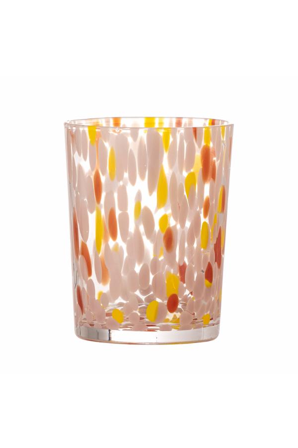 Bloomingville Lilya Dricksglas, Ros, Glas D8xH10,5 cm, 4-pack