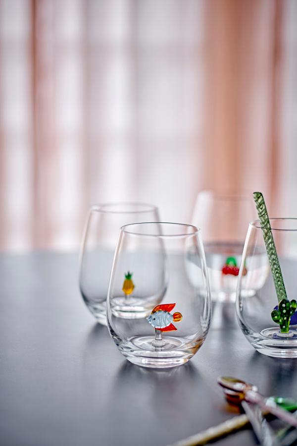 Bloomingville Misa Dricksglas, Klart, Glas D9xH12 cm, 4-pack