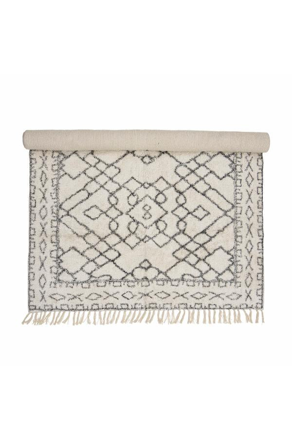 Bloomingville Jaqueline Matta, Vit, Bomull L200xB140 cm