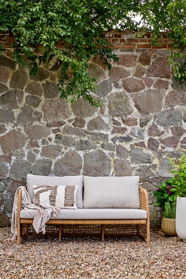 Bloomingville Penzano soffa, natur, polyrotting L164xH70xB72 cm