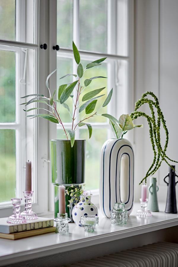 Bloomingville Fian Vas, Blå, Keramik D11xH11 cm