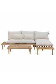 Bloomingville Cesano Loungeset, Nature, FSC ® 100%, Acacia T:L90xH25xB50/S:L149xH70xB65/C:L150xB65, Set om 3