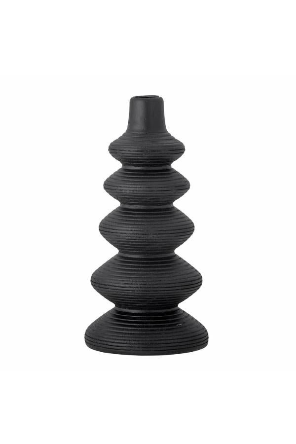 Creative Collection Ari ljusstake, svart, furu D13,5xH27,5 cm