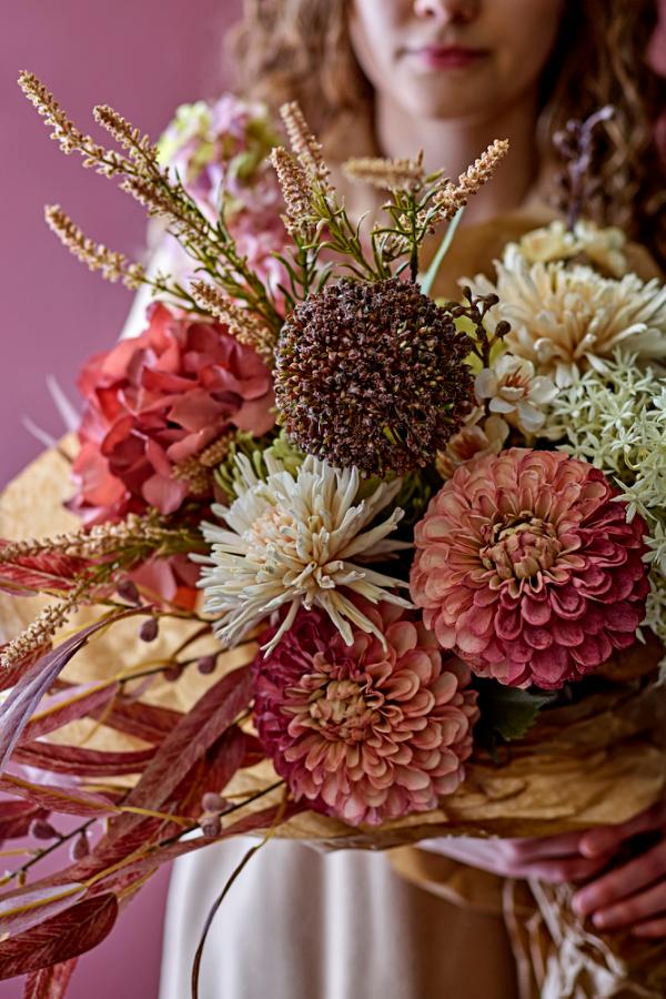 Bloomingville Alliumstjälk, brun, konstgjorda blommor D9xH70 cm