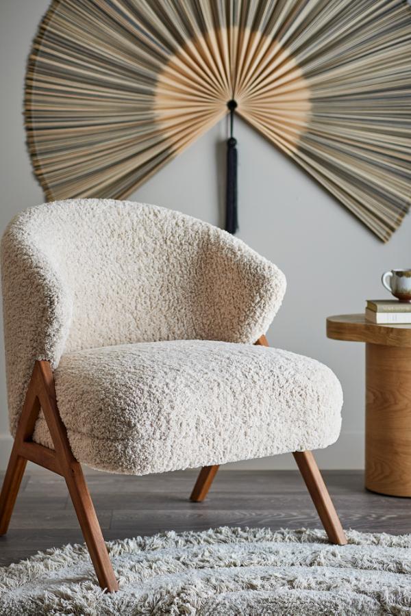 Bloomingville Camino Lounge Chair, Natur, FSC ® 100%, Gummiträ L68xH80xB70 cm