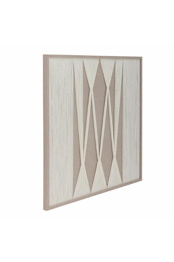 Bloomingville Didder Väggdekor, Natur, Bomull L80xH80xB3 cm