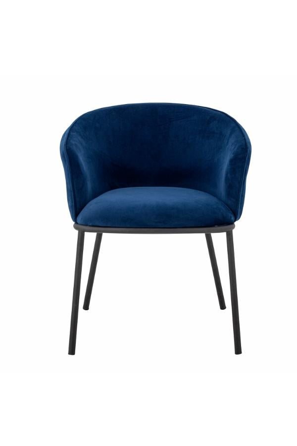 Bloomingville Cortone Matstol, Blå, Återvunnen Polyester L60xH76xB63 cm