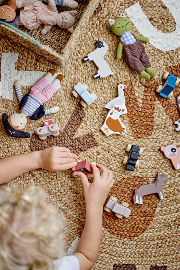 Bloomingville Mini Dinne Matta, Brun, Jute D130 cm
