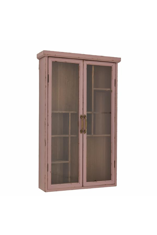 Creative Kollection Hazem-skåp, rosa, granträ L50xH80xB14 cm