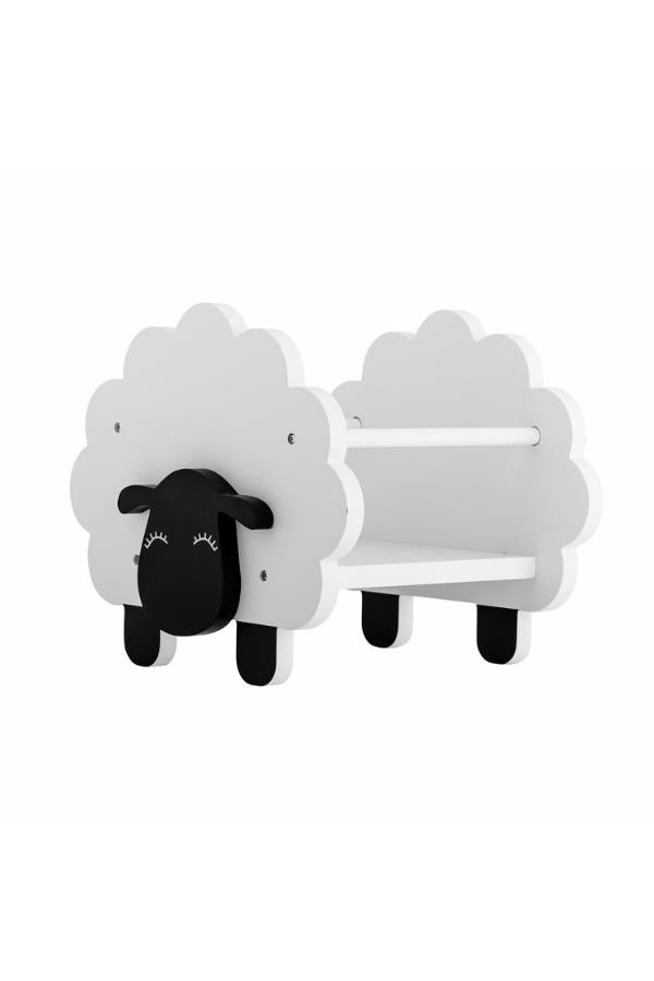 Bloomingville Mini Bokställ för vagn, vitt, FSC ® 100%, MDF L30,5xH30xB35 cm, 2-pack