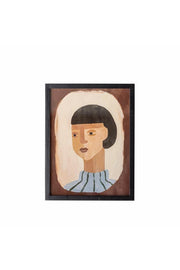 Bloomingville Amanda Illustration med ram, Multi, Granved L32xH42xB2 cm