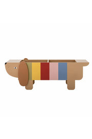 Bloomingville Mini Charlie bokställ, multi, FSC ® 100%, MDF L108xH32xB37 cm