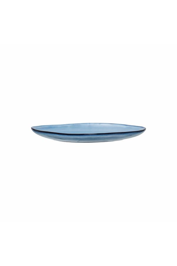 Bloomingville Sandrine Tallrik, Blå, Stengods D22xH2 cm, 6-pack