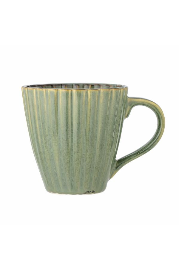 Bloomingville Latinakopp, Grön, Stengods D8,5xH8,5 cm, 6-pack