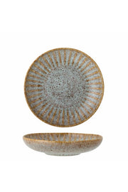 Creative Collection Fleurtallrik Djup, Natur, Stengods D22xH5 cm, 6-pack