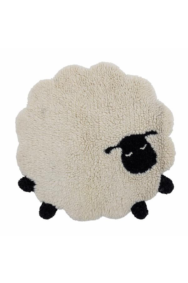 Bloomingville Mini Dolly Matta, Vit, Ull L84xB84 cm