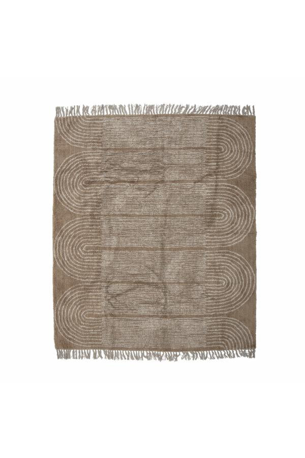 Bloomingville Zeynep Matta, Brun, Bomull L215xB150 cm