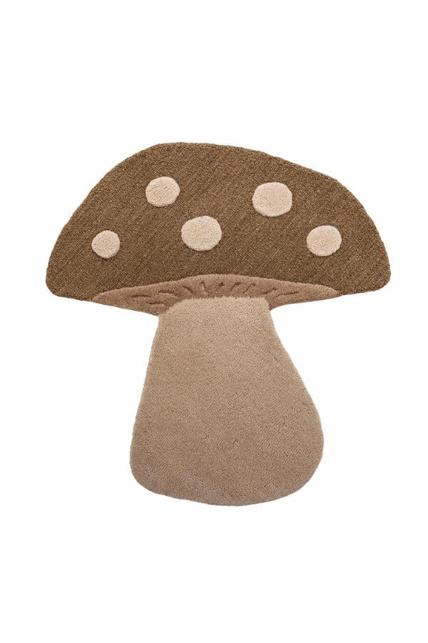 Bloomingville Mini Svampmatta, Brun, Ull L90xB85 cm