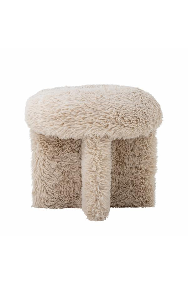 Bloomingville Frikka Puff, Nature, Polyester D43xH39 cm
