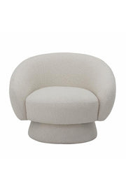 Bloomingville Ted Lounge Chair, Vit, Polyester L93xH74xB82 cm